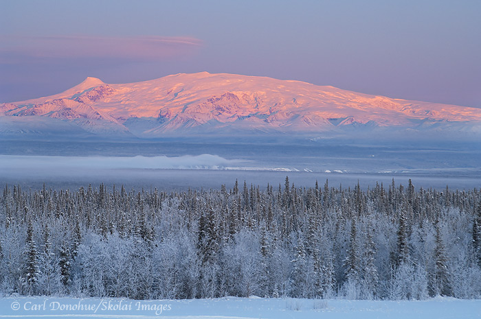winter, Mt. Wrangell, Wrangell-St. Elias National Park and Preserve, Alaska