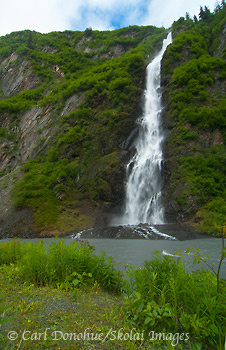 Bridal Veil Falls, Keystone Canyon, Richardson Highway, Valdez,