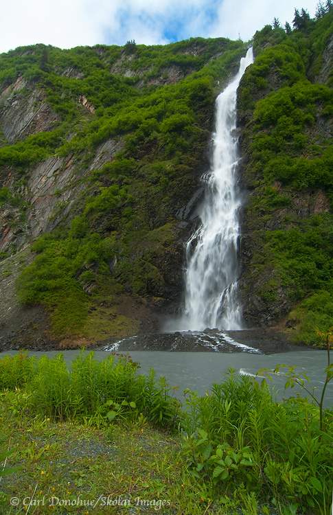 Bridal Veil Falls, Keystone Canyon, Richardson Highway, Valdez,