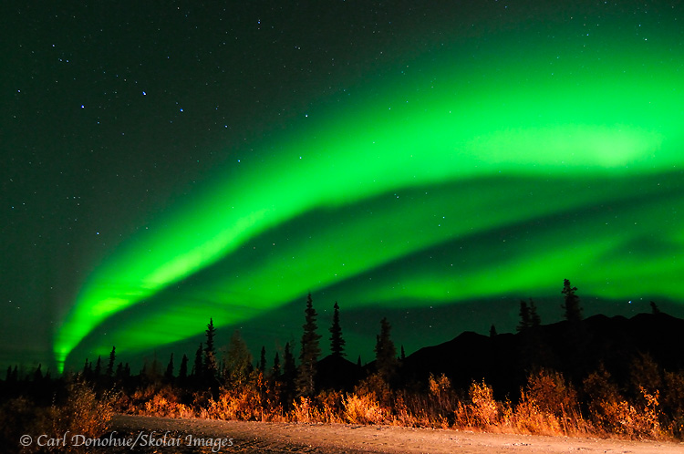 Aurora borealis, Wrangell-St. Elias National Park and Preserve, Alaska.