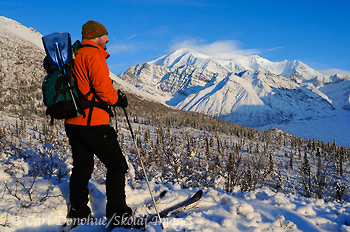 Skiing, Wrangell-St. Elias Alaska.
