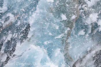 Winter in Wrangell-St. Elias National Park and Preserve, Kuskulana Glacier, Alaska.