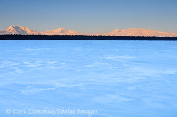 Wrangell Mountains, Willow Lake, Wrangell-St. Elias National Park and Preserve, Alaska.