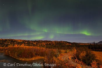 Northern lights, Wrangell-St. Elias National Park and Preserve, Alaska.