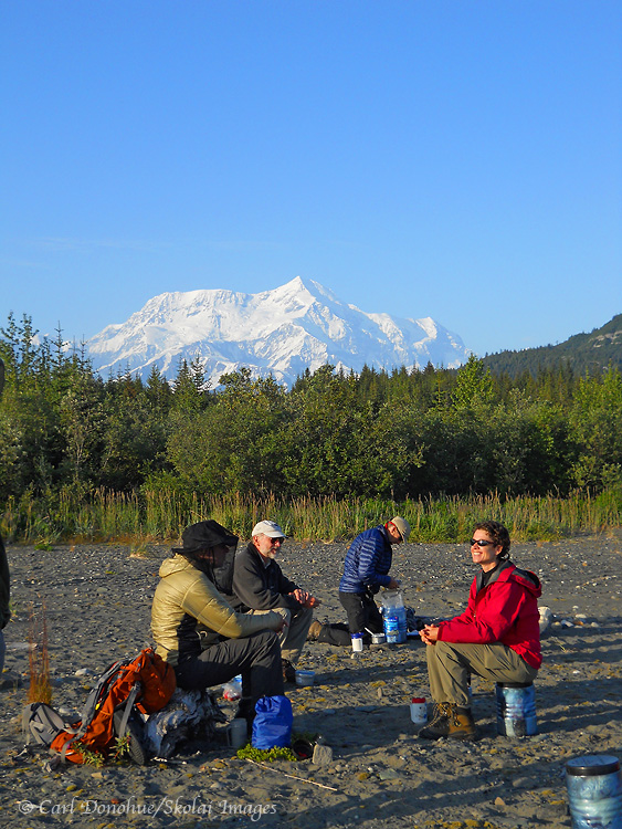Camping at Kageet Point, Wrangell-St. Elias